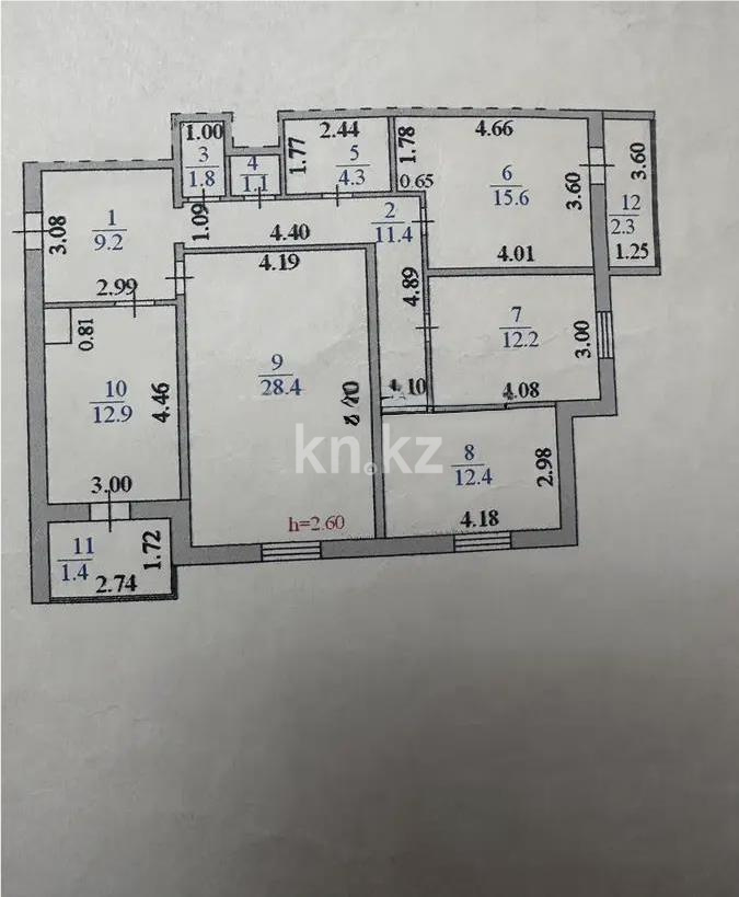 Продажа 4-комнатной квартиры, 113 м², мкр-н. Самал, дом  4 - Продажа  четырехкомнатных квартир в Астане с фото фото 5 из 5