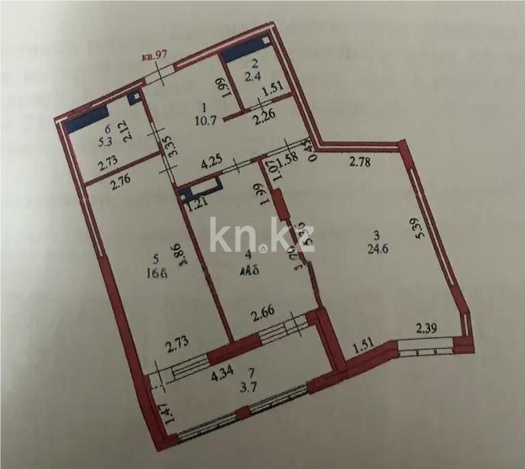 Продажа 2-комнатной квартиры, 75 м² в Астане - фото 7