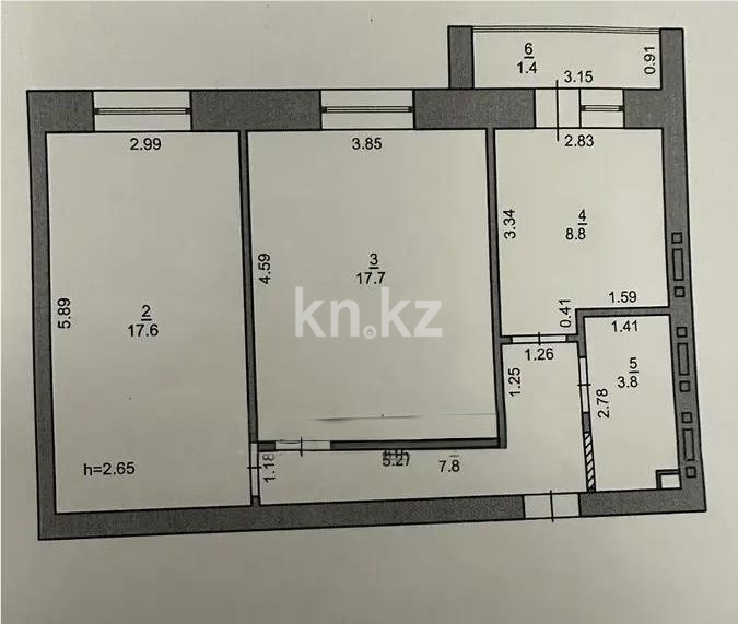 Продажа 2-комнатной квартиры, 57.1 м² в Астане - фото 7