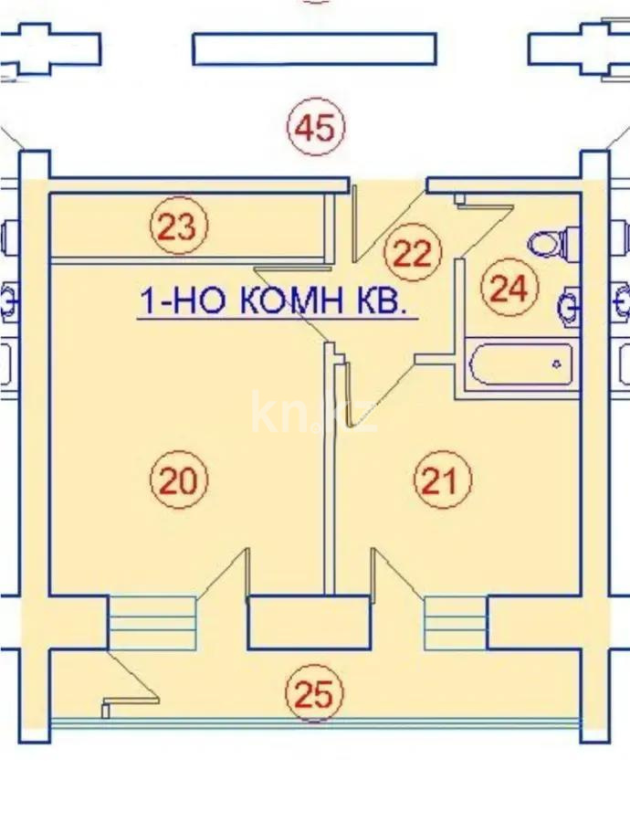 Продажа 1-комнатной квартиры, 35 м² - Продажа однокомнатных квартир в кирпичном доме в Астане фото 1 из 1