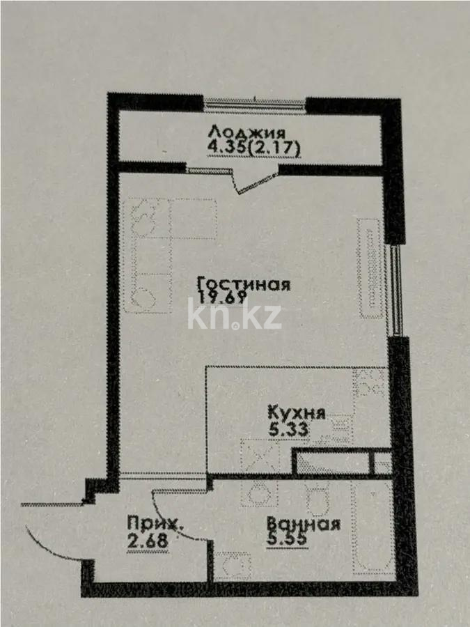 Продажа 1-комнатной квартиры, 35.5 м² - Продажа квартир в Алатауском р-не Алматы - страница 38 фото 1 из 1