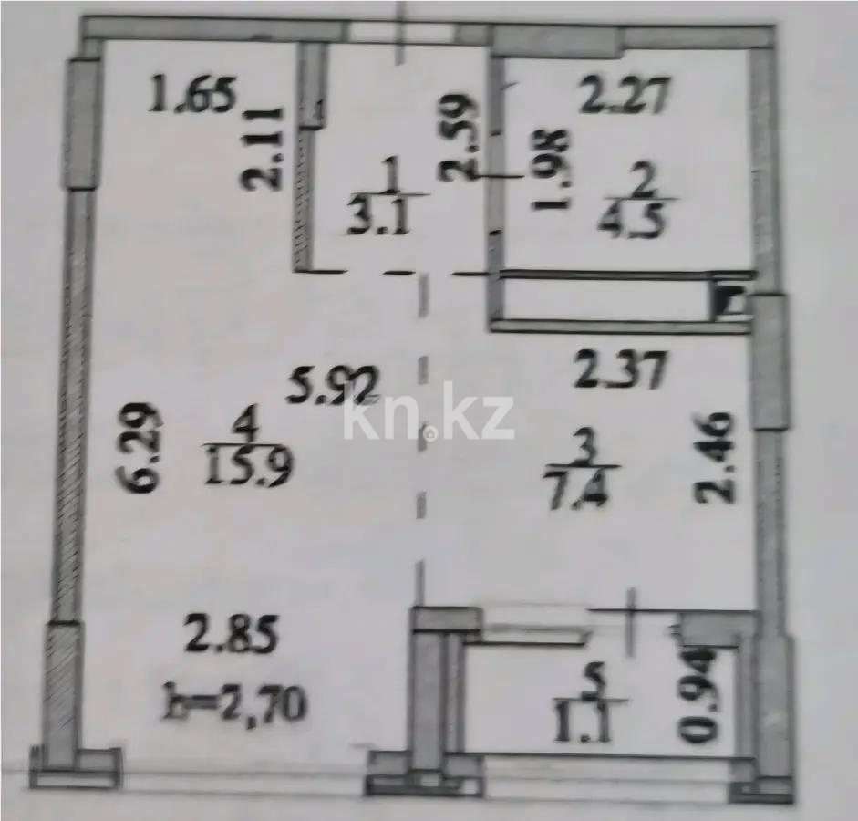 Продажа 1-комнатной квартиры, 32 м² - Продажа квартир в Казахстане - страница 19 фото 1 из 1
