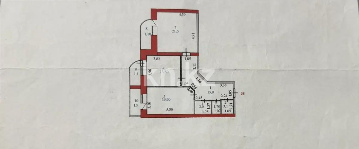 Продажа 2-комнатной квартиры, 78.5 м², пр. Женис, дом  75/2 в Астане - фото 6