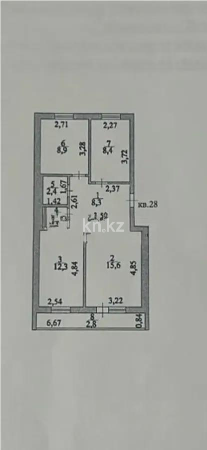 Продажа 3-комнатной квартиры, 60 м² в Астане - фото 5