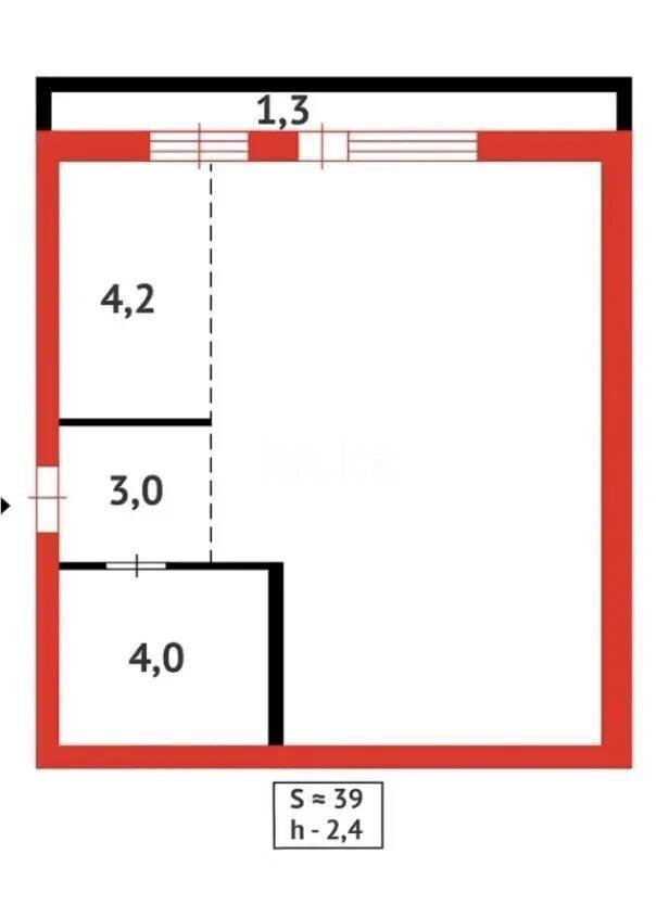 Продажа 1-комнатной квартиры, 39 м² в Караганде