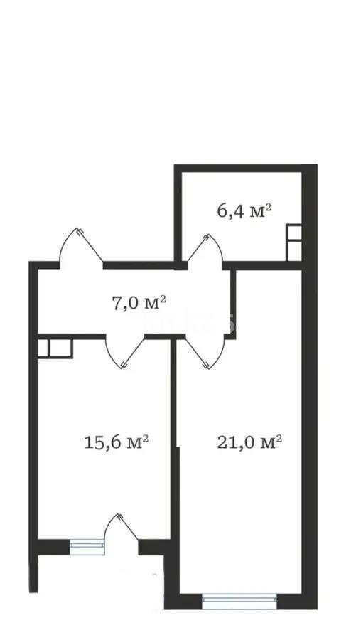 Продажа 2-комнатной квартиры, 51.8 м², пр. Рыскулова, дом  103/7 стр - Продажа квартир в Алматы фото 1 из 1