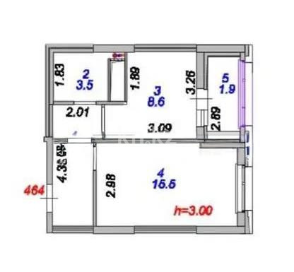 Продажа 1-комнатной квартиры, 36.3 м², ул. Шаймерденова, дом  4/1 - Продажа квартир в Астане с фото фото 1 из 1