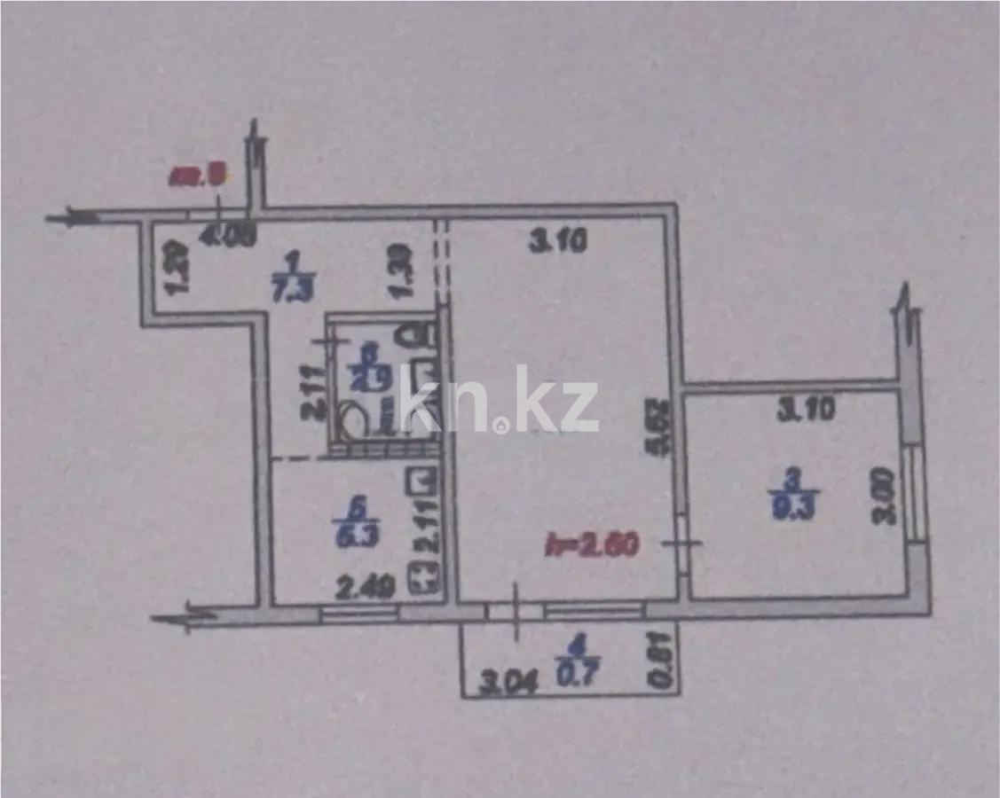 Продажа 2-комнатной квартиры, 43 м², ул. Наурызбай батыра, дом  26 в Алматы - фото 4