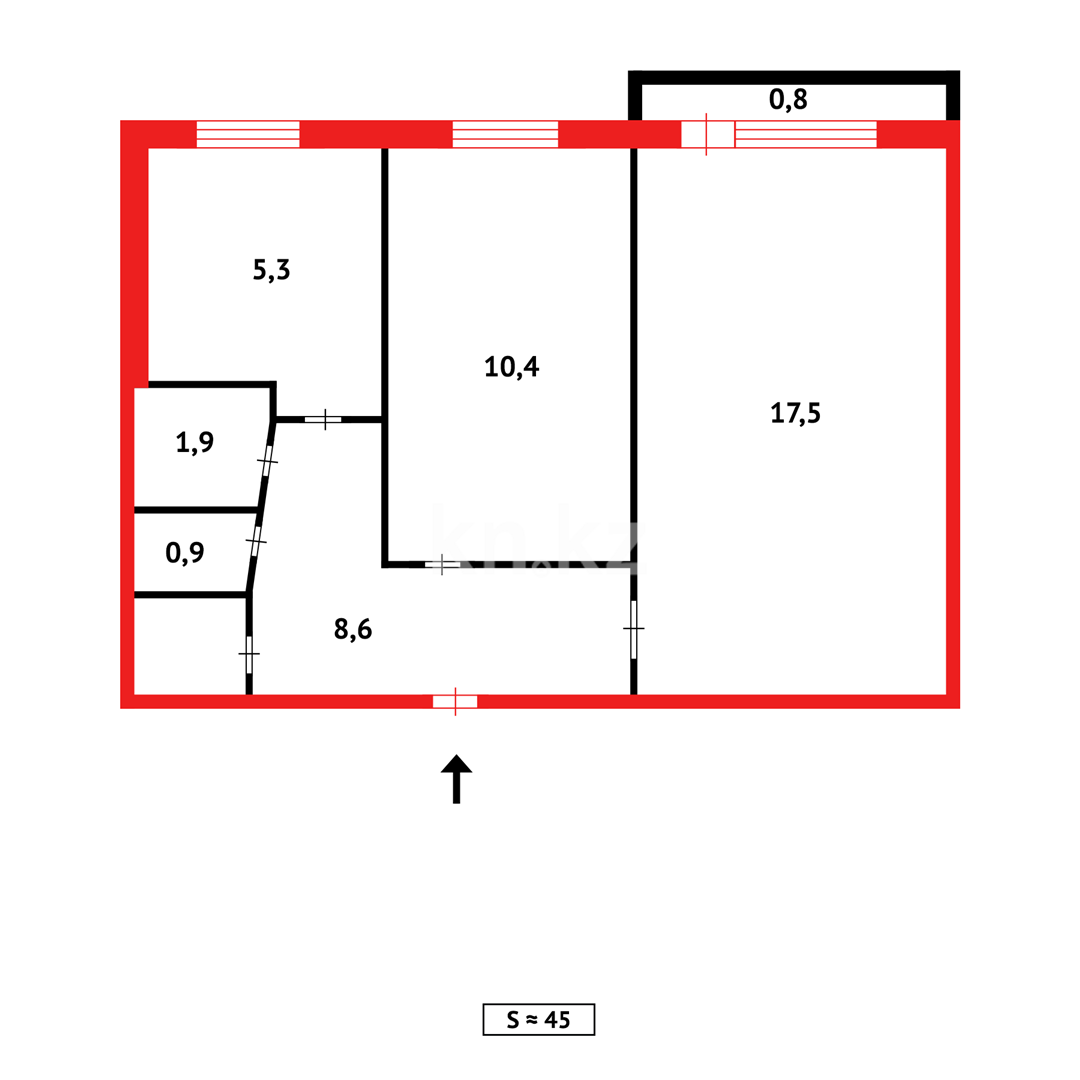 Продажа 2-комнатной квартиры, 44 м² - Продажа квартир в Темиртау - страница 32 фото 11 из 11