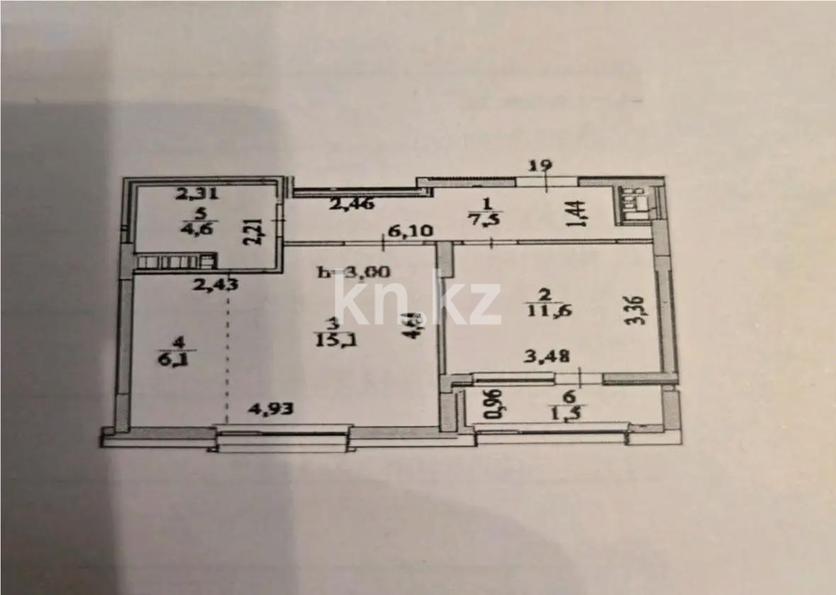 Продажа 2-комнатной квартиры, 46.5 м², ул. Е-899, дом  5 стр - Продажа  двухкомнатных квартир в Астане без посредников фото 1 из 1