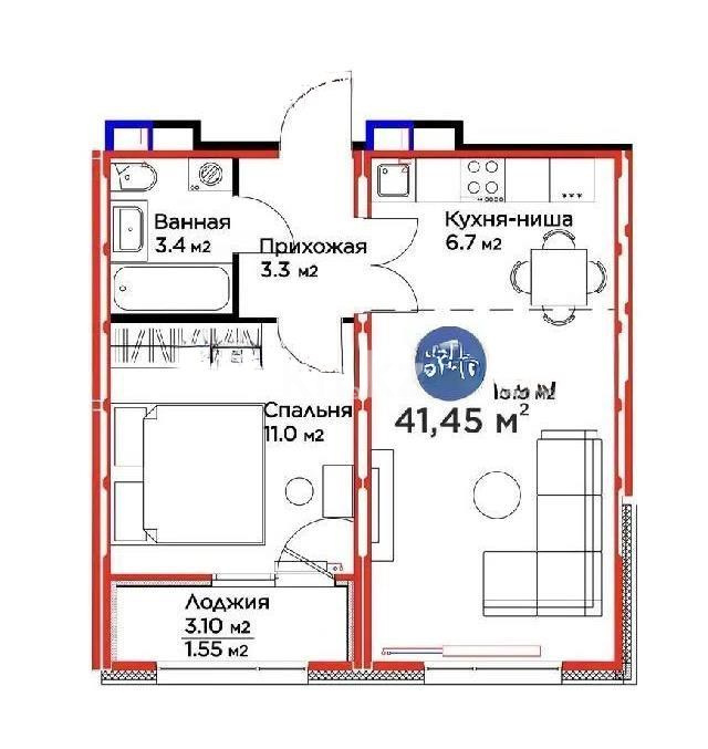 Продажа 1-комнатной квартиры, 41.45 м² - Продажа недвижимости в Астане - страница 32 фото 6 из 6
