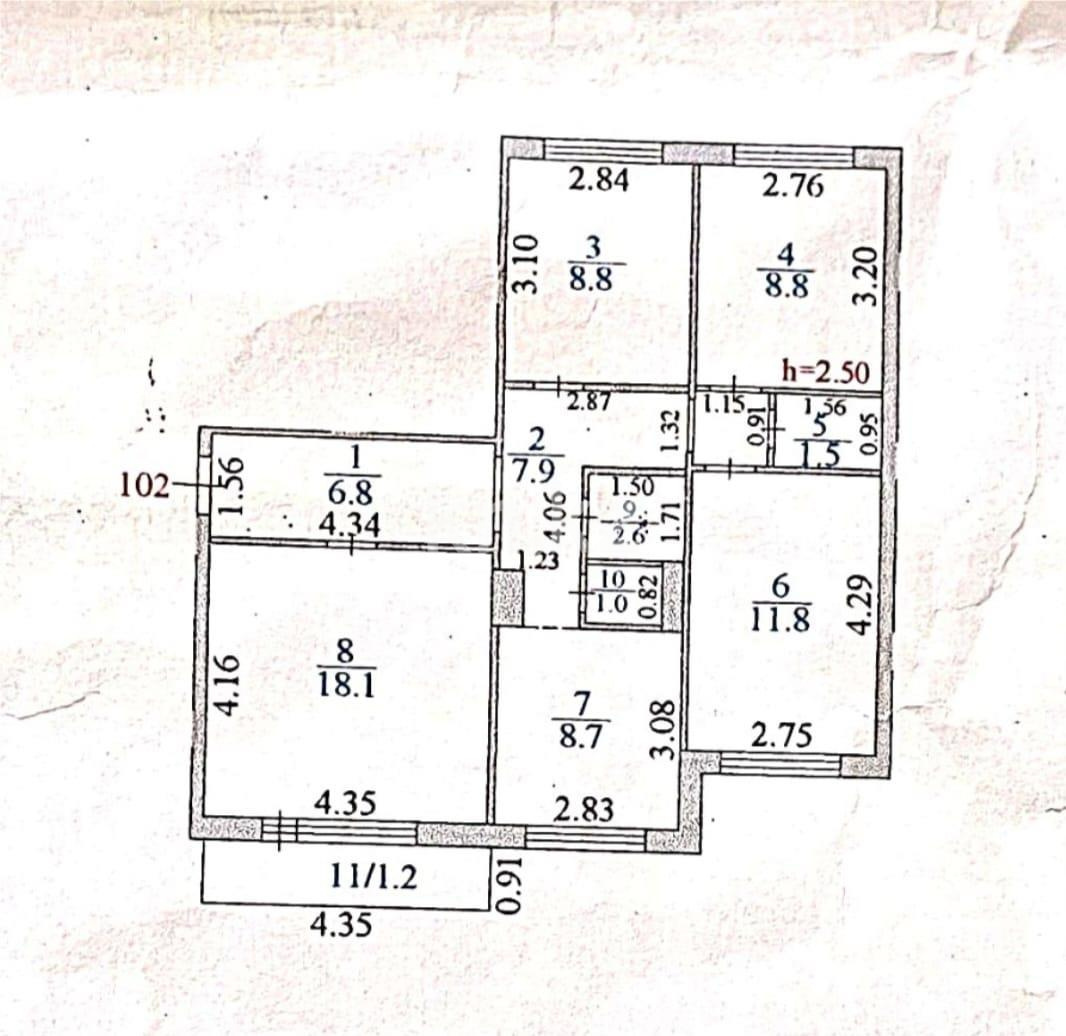 Продажа 4-комнатной квартиры, 77 м², ул. Карла Маркса - Продажа квартир в Караганде фото 15 из 15