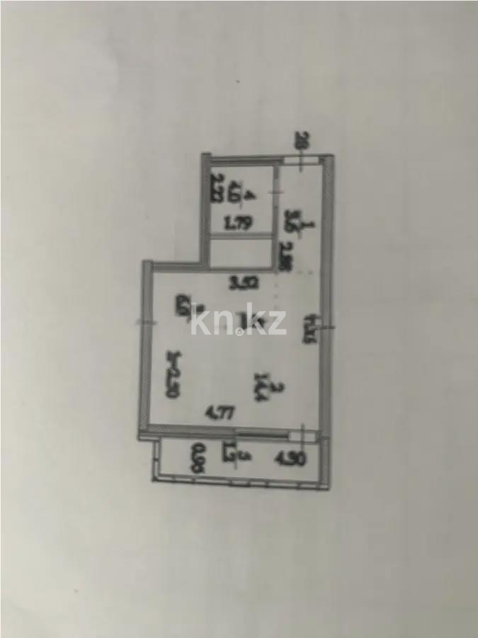 Продажа 1-комнатной квартиры, 29.2 м², ул. Тулебаева, дом  5 - Продажа  однокомнатных квартир в Астане с фото фото 1 из 1