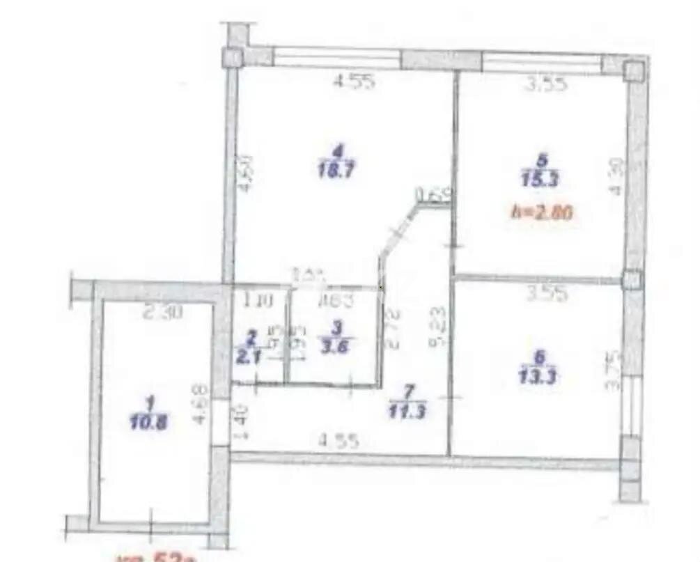 Продажа 3-комнатной квартиры, 75.1 м² в Алматы - фото 5