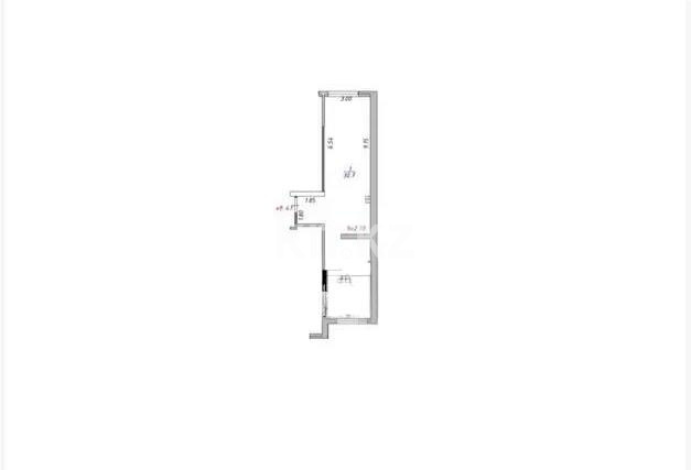 Продажа 1-комнатной квартиры, 47 м² в Алматы