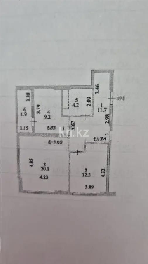 Продажа 2-комнатной квартиры, 60 м² - Продажа квартир в р-не Нура Астаны - страница 5 фото 5 из 5