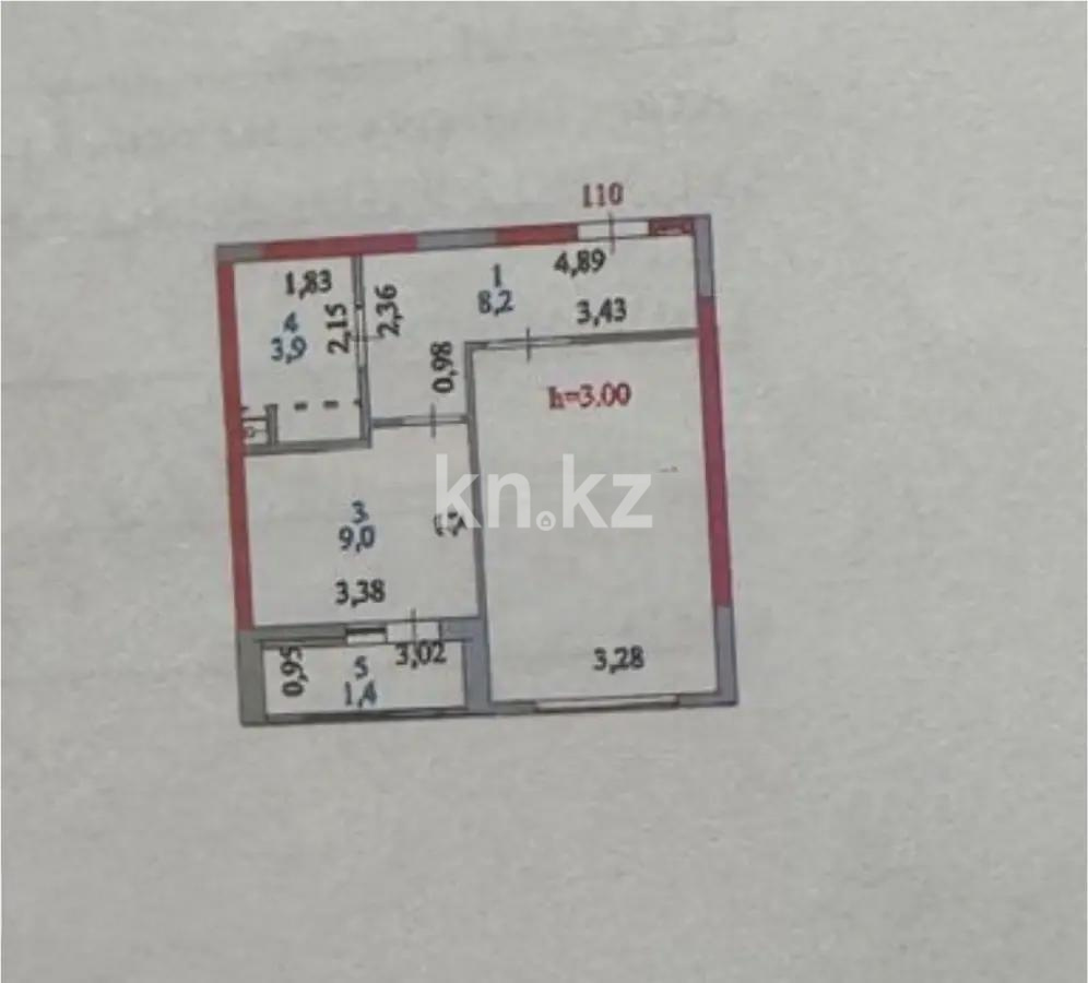 Продажа 1-комнатной квартиры, 39.3 м², ул. Байтурсынова, дом  6 - Продажа  однокомнатных квартир в новостройках Астаны без посредников с фото фото 1 из 1