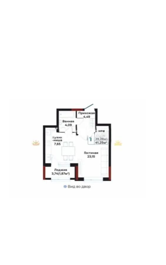 Продажа 1-комнатной квартиры, 38.71 м², ул. А-191, дом  4 - Продажа  однокомнатных квартир в новостройках Астаны без посредников фото 1 из 1
