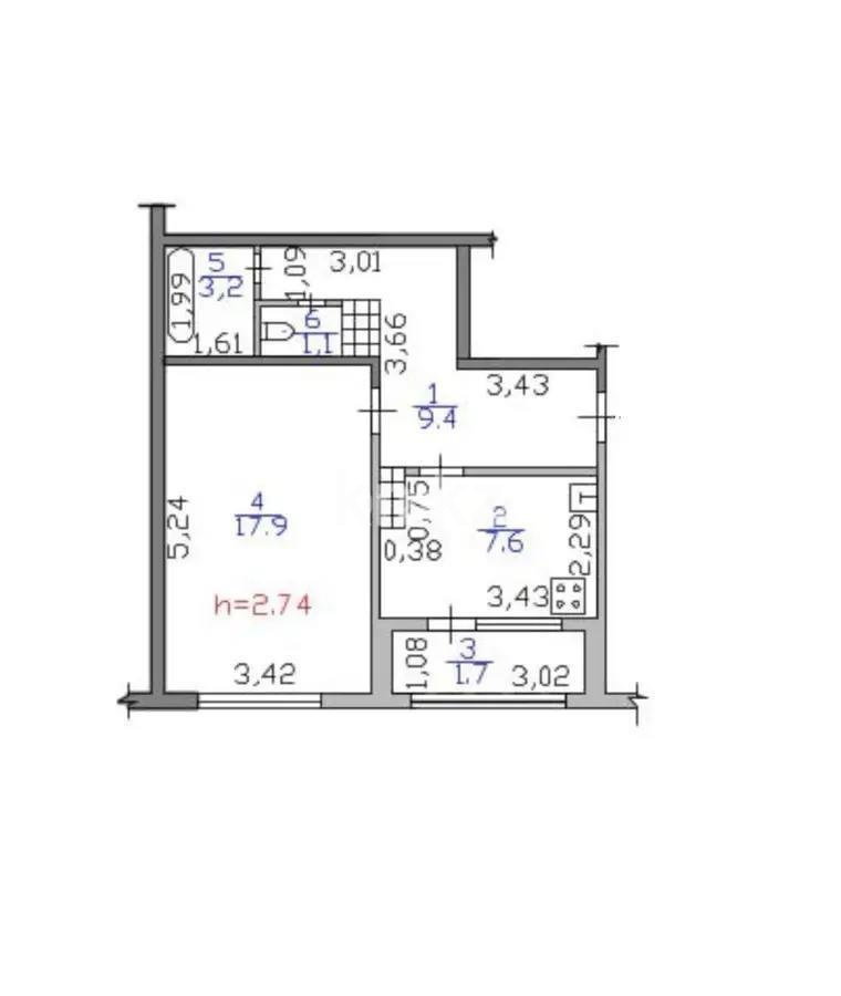 Продажа 1-комнатной квартиры, 40.9 м² - Продажа квартир в Казахстане - страница 24 фото 3 из 3