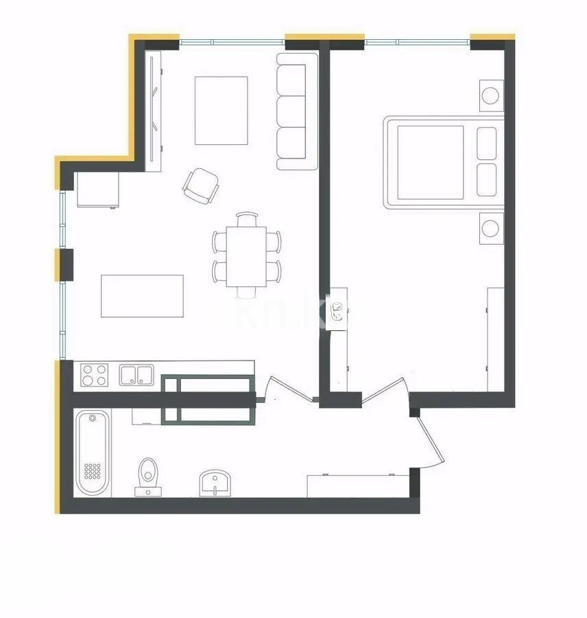 Продажа 2-комнатной квартиры, 60 м² в Алматы