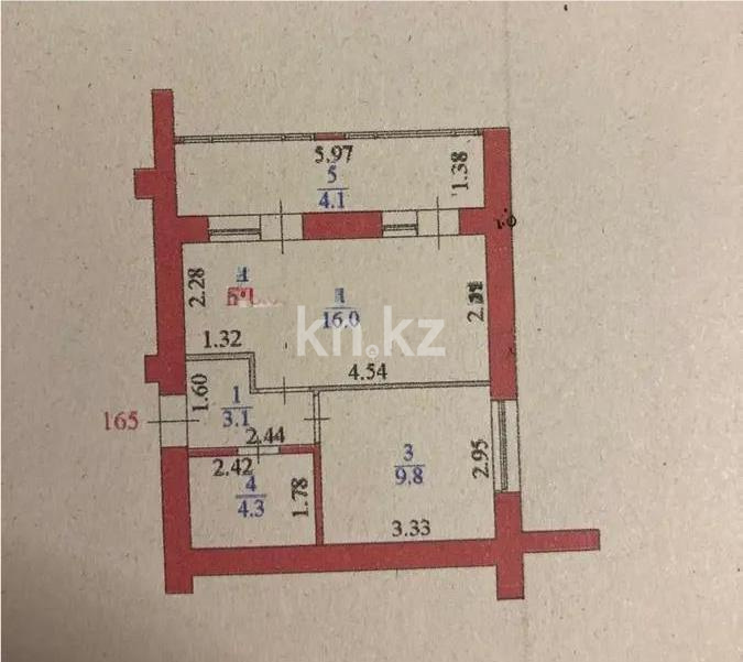 Продажа 1-комнатной квартиры, 37.3 м² в Астане