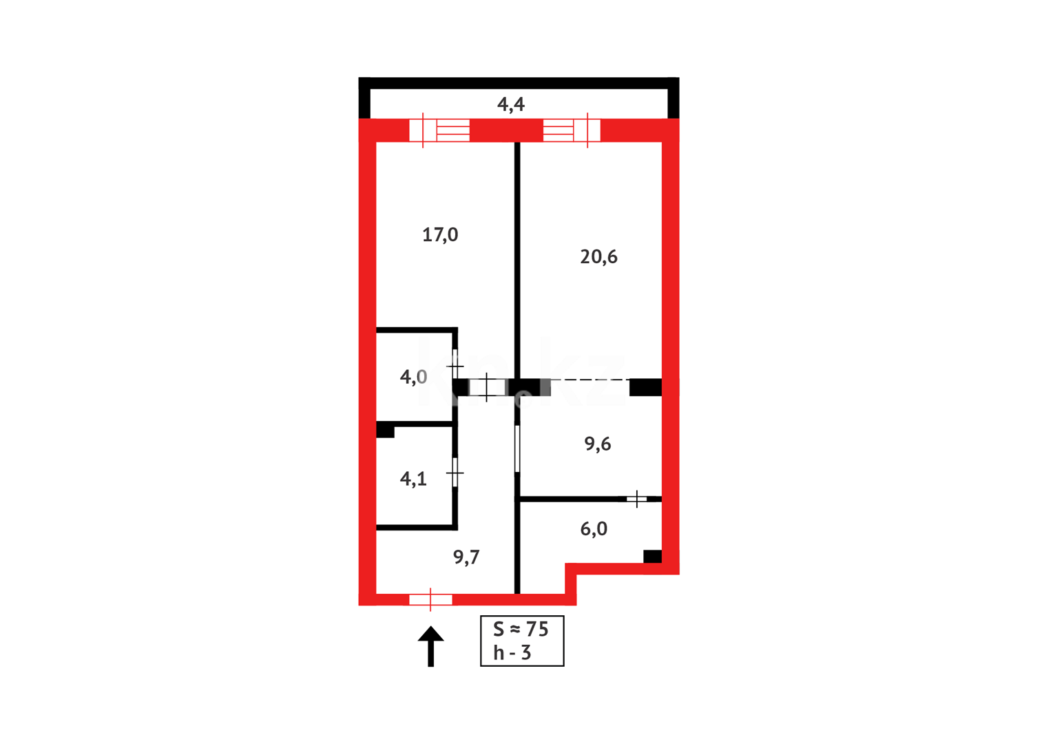 Продажа 2-комнатной квартиры, 75.5 м² в Астане - фото 23