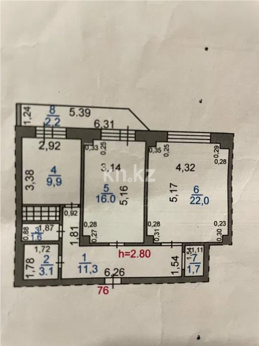 Продажа 2-комнатной квартиры, 68 м², ул. Момышулы - Продажа квартир в новостройках Караганды фото 14 из 14