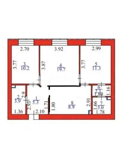 Продажа 3-комнатной квартиры, 65 м², ул. Караменде Би Шакаулы, дом  13 стр - Продажа квартир в новостройках Астаны фото 7 из 7