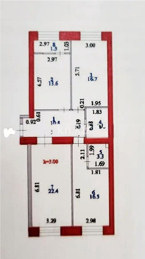 Продажа 3-комнатной квартиры, 90 м², ул. Е-15, дом  16 - Продажа  трехкомнатных квартир в новостройках Астаны фото 7 из 7
