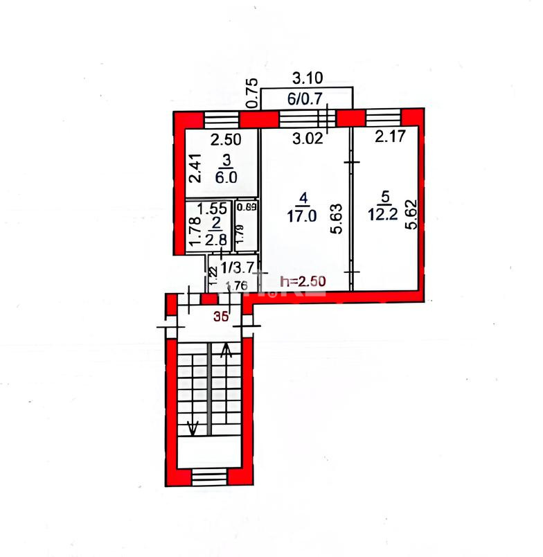 Продажа 2-комнатной квартиры, 42.4 м² - Продажа квартир от собственников в Караганде фото 5 из 9