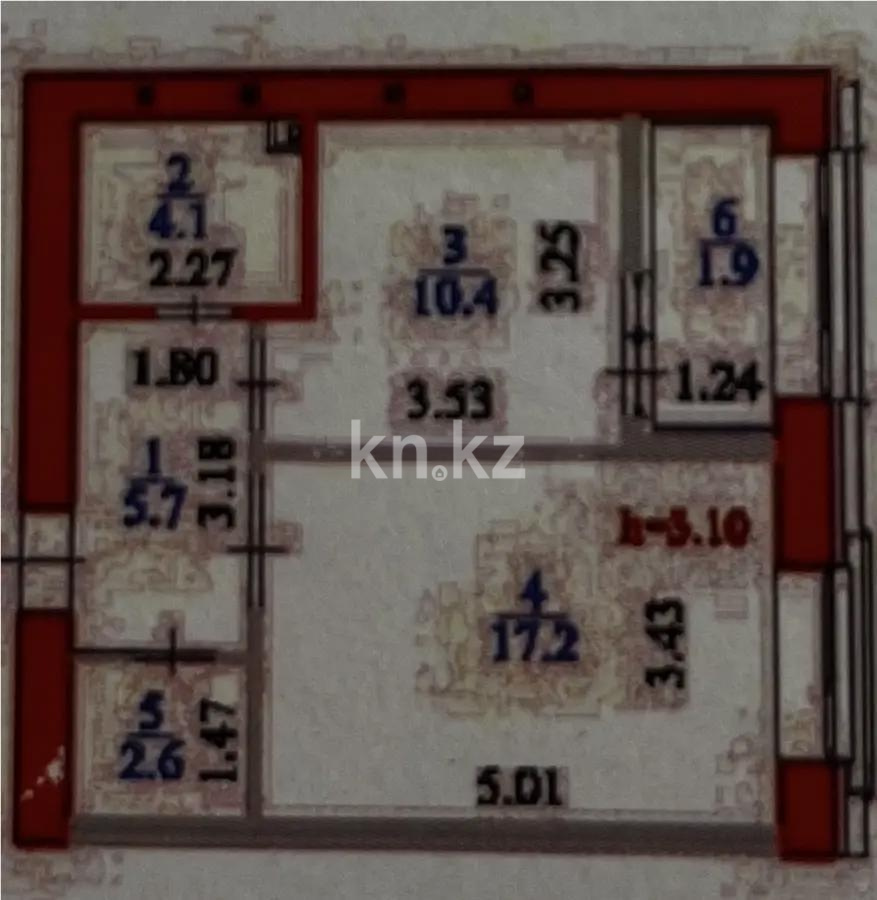 Продажа 1-комнатной квартиры, 42 м² в Астане - фото 4