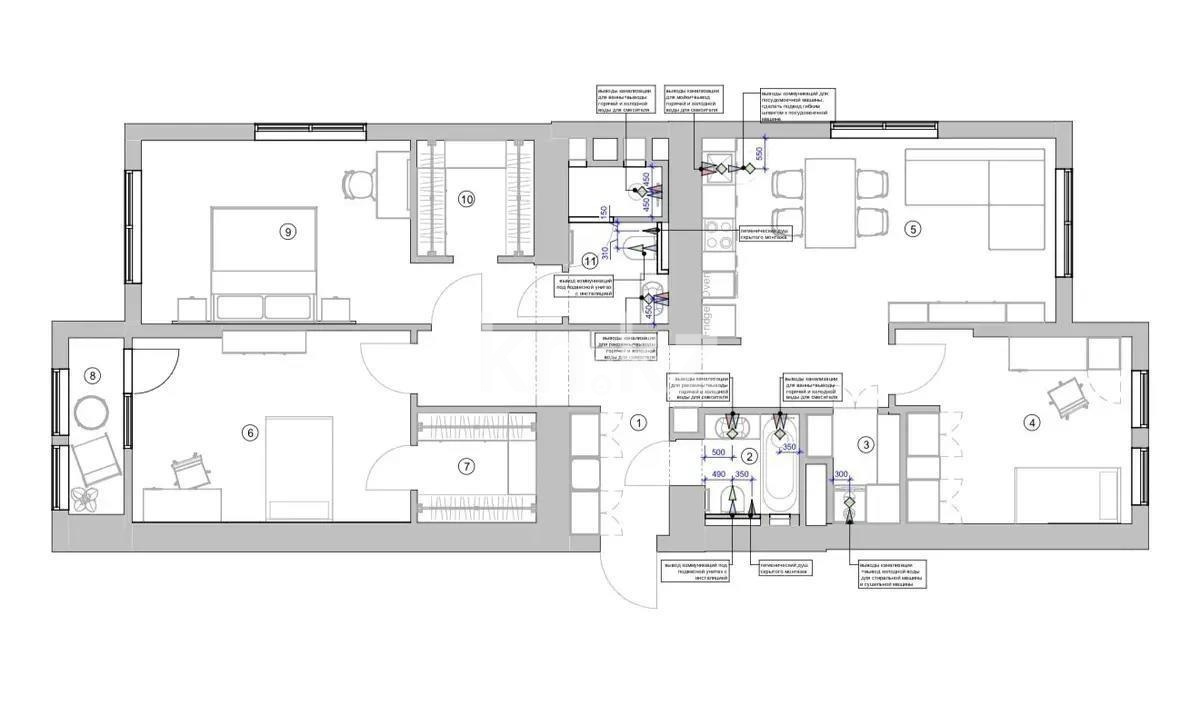 Продажа 4-комнатной квартиры, 113 м² - Продажа четырехкомнатных квартир в Алматы - страница 4 фото 8 из 8