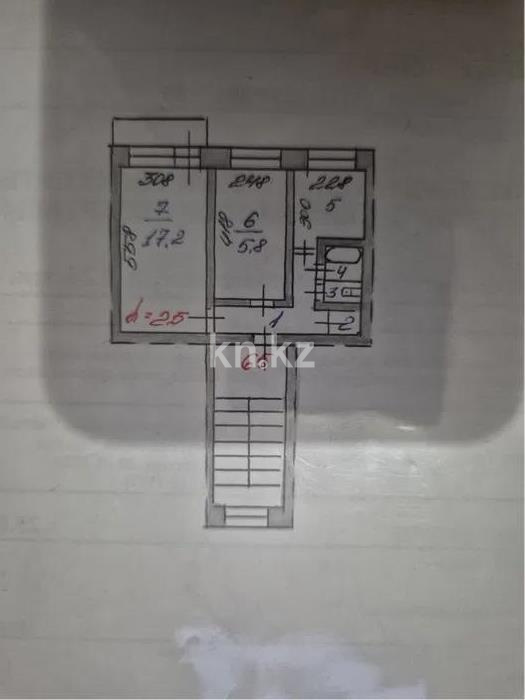 Продажа 2-комнатной квартиры, 43 м², ул. Казахстанская, дом  124 - Продажа  двухкомнатных квартир в Шахтинске фото 1 из 1