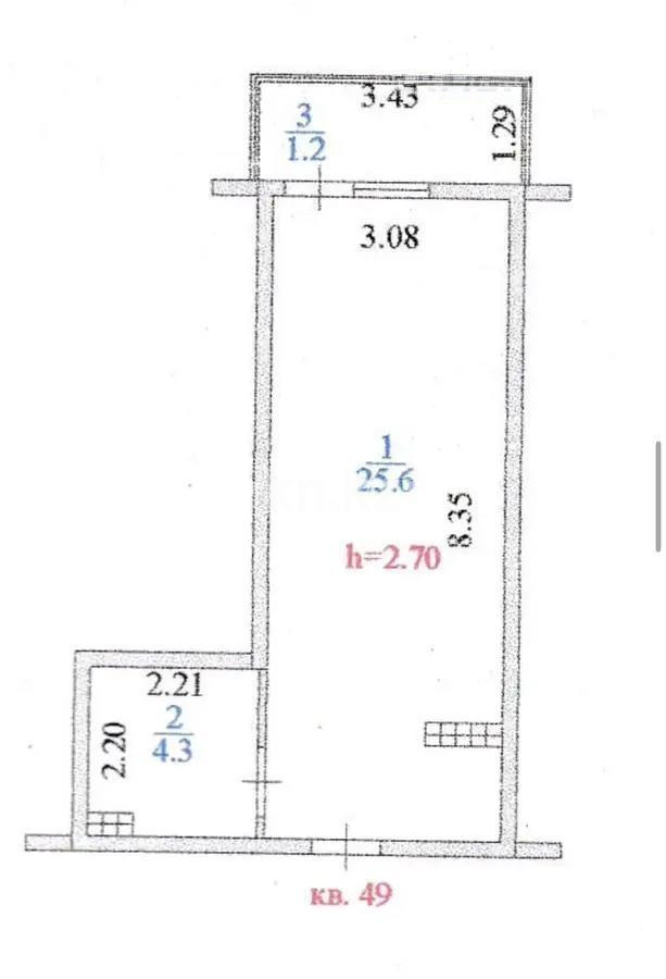 Продажа 1-комнатной квартиры, 32.2 м², мкр-н Шугыла, дом  340/35 - Продажа квартир в Алматы без посредников фото 4 из 4