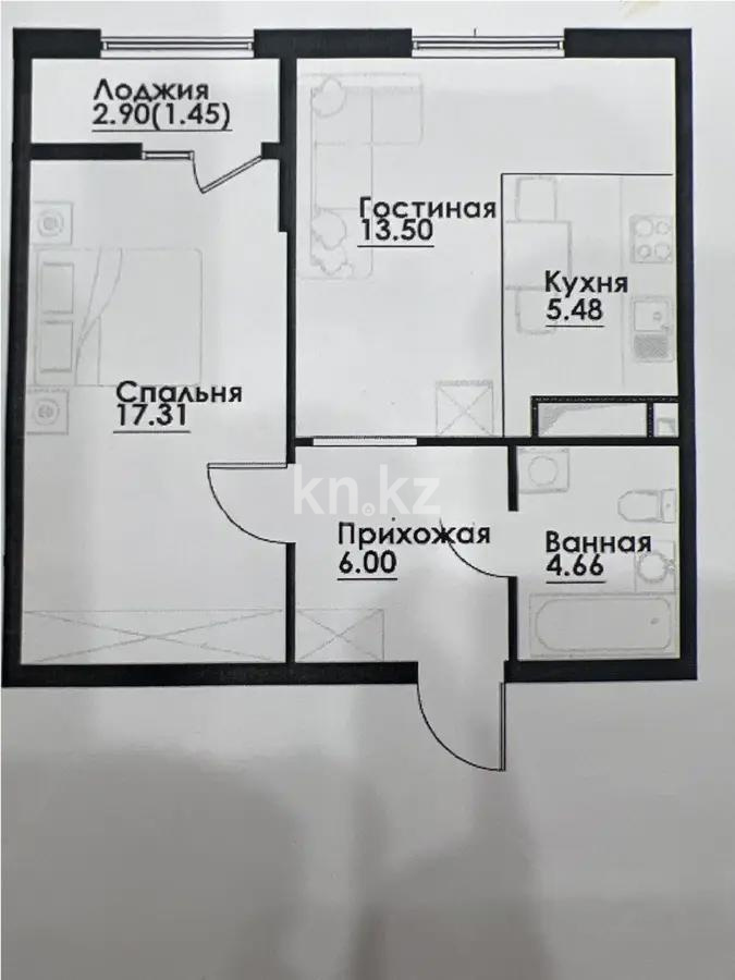 Продажа 2-комнатной квартиры, 48 м² - Продажа недвижимости в Казахстане - страница 23 фото 1 из 1