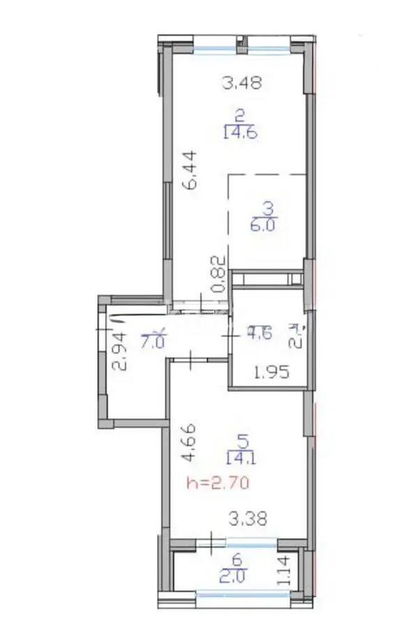 Продажа 2-комнатной квартиры, 48.25 м² в Астане - фото 6