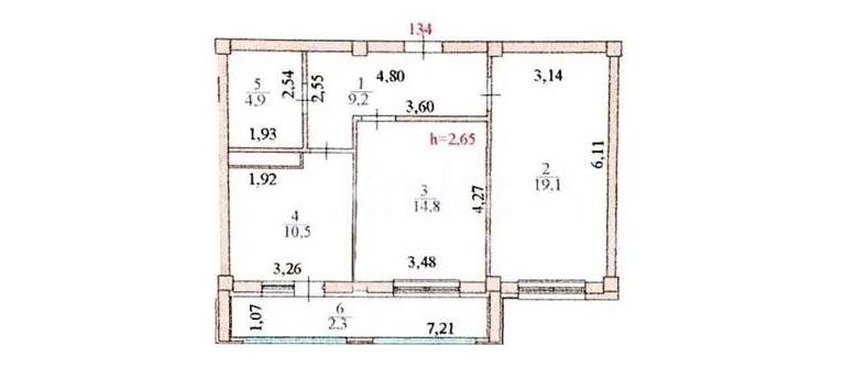 Продажа 2-комнатной квартиры, 61 м² в Астане - фото 5