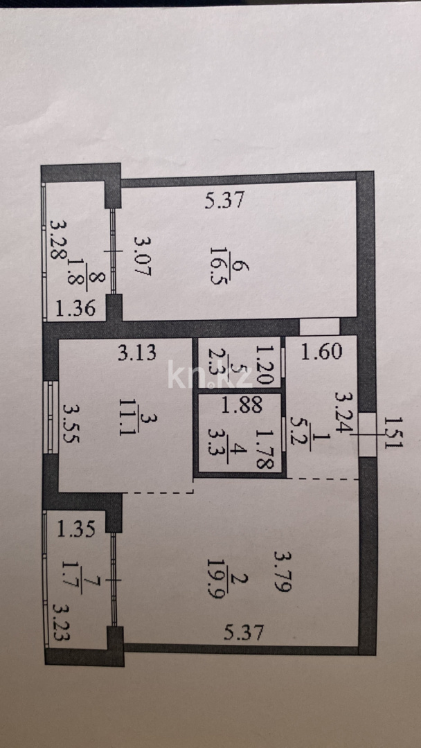 Продажа 2-комнатной квартиры, 61.8 м² - Продажа недвижимости в Казахстане фото 20 из 20