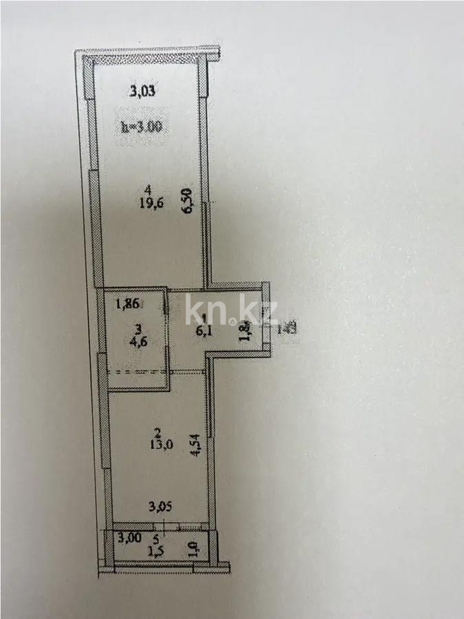 Продажа 1-комнатной квартиры, 45 м², ул. Е-429, дом  14/1 - Продажа  однокомнатных квартир в Астане фото 1 из 1