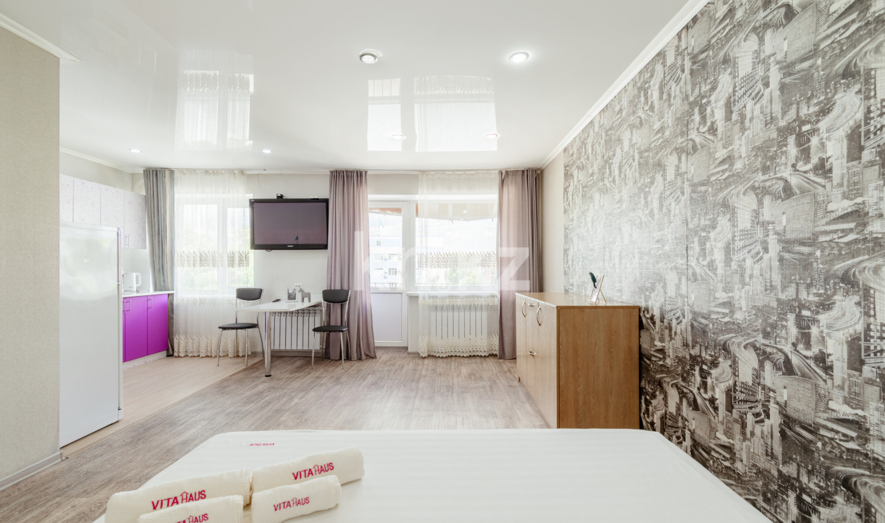 Аренда 1-комнатной квартиры посуточно, 1 м², ул. Интернациональная, дом  55 - Аренда квартир посуточно в Петропавловске фото 5 из 9