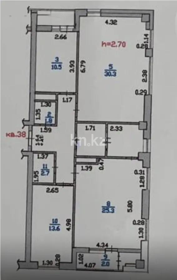Продажа 3-комнатной квартиры, 107 м² - Продажа  трехкомнатных квартир в Алматы - страница 4 фото 7 из 7