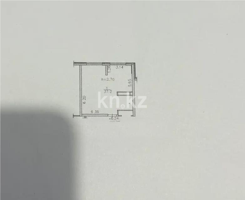 Продажа 1-комнатной квартиры, 37.2 м² - Продажа квартир в новостройках Алматы без посредников фото 1 из 1