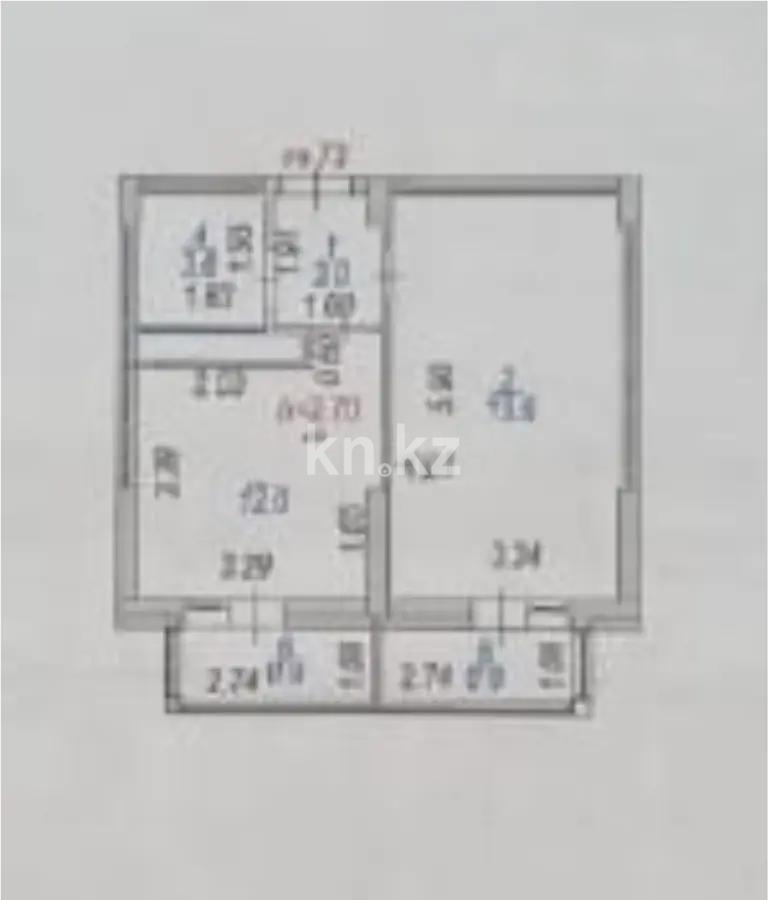 Продажа 1-комнатной квартиры, 40 м² - Продажа однокомнатных квартир в р-не Алматы Астаны фото 5 из 5