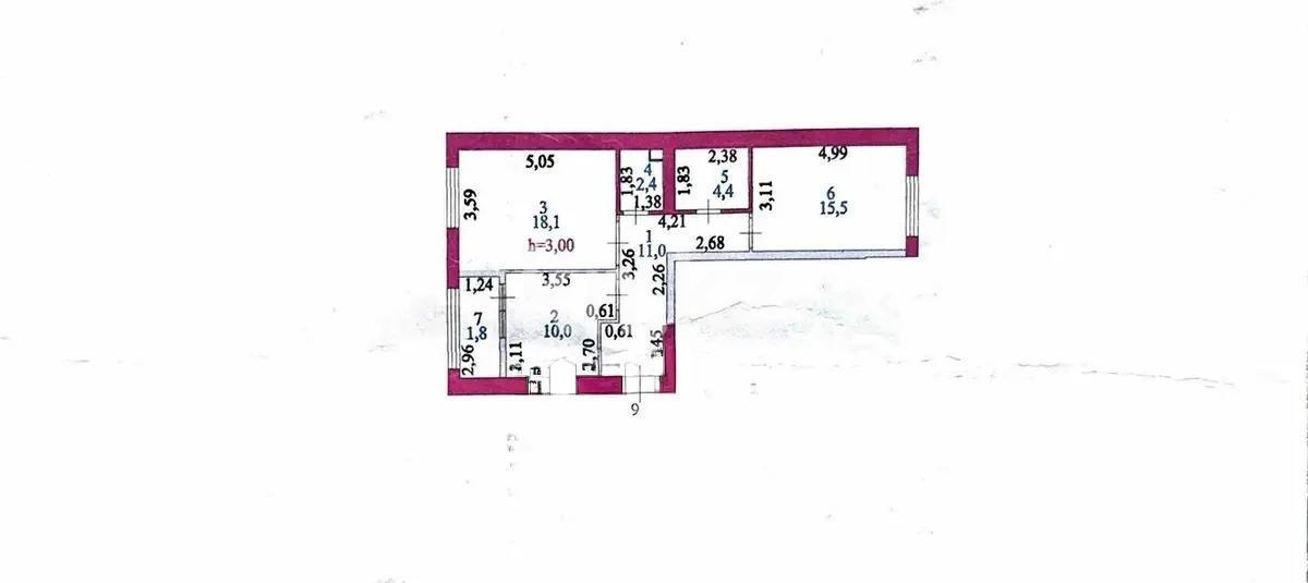 Продажа 2-комнатной квартиры, 63.2 м², ул. Бокейхана, дом  16/1 в Астане - фото 6