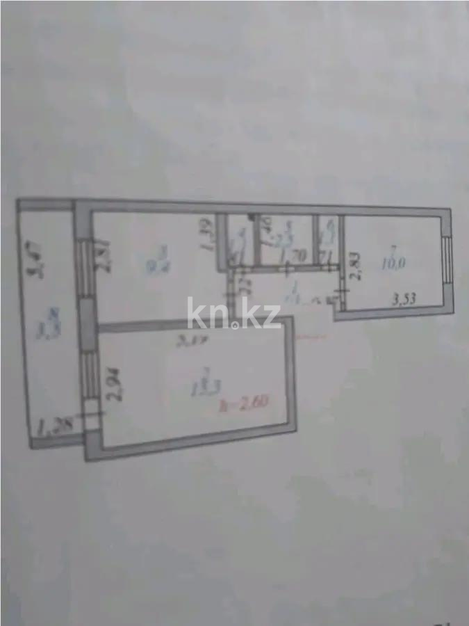Продажа 2-комнатной квартиры, 47 м², пр. Абылай хана, дом  25/1 в Астане - фото 6