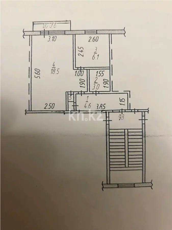 Продажа 1-комнатной квартиры, 33 м² - Недвижимость в Темиртау - страница 4 фото 4 из 4