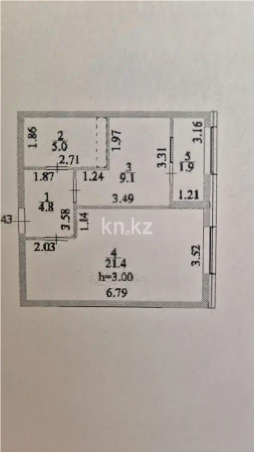 Продажа 2-комнатной квартиры, 42.2 м² - Продажа недвижимости в Казахстане фото 1 из 1