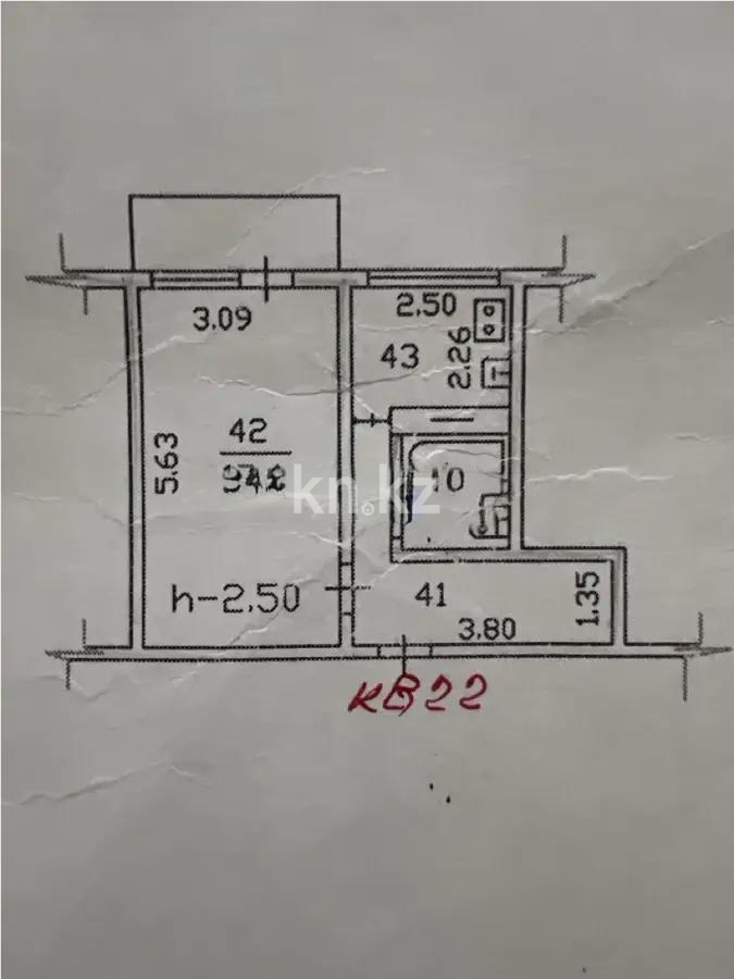 Продажа 1-комнатной квартиры, 33 м², мкр-н 9, дом  44 - Продажа  однокомнатных квартир в Алматы без посредников с фото фото 1 из 1