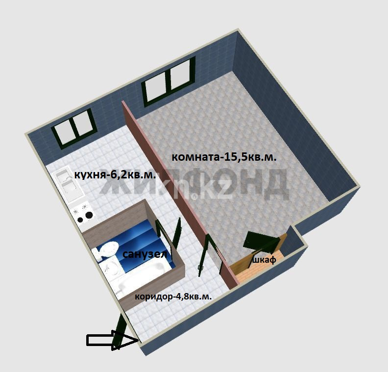 Продажа 1-комнатной квартиры, 31 м², пр. Назарбаева, дом  63/1 - Продажа квартир в Усть-Каменогорске фото 20 из 20
