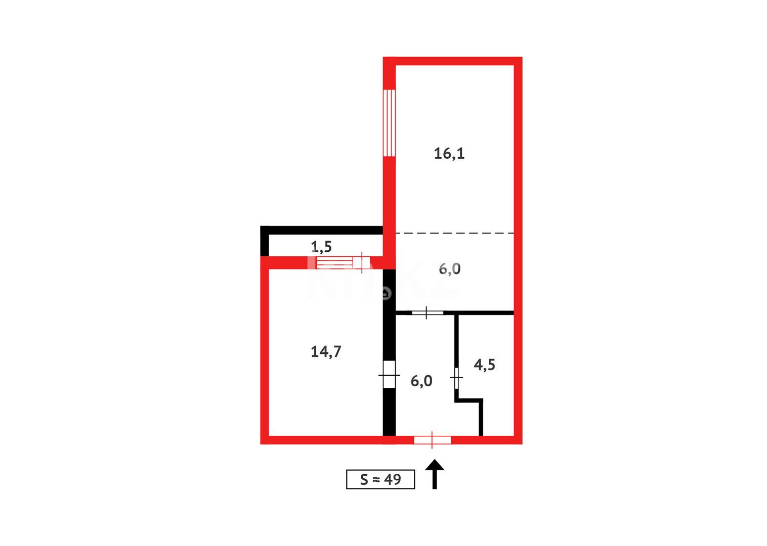 Продажа 2-комнатной квартиры, 49 м² - Продажа  двухкомнатных квартир в новостройках Астаны - страница 56 фото 12 из 12